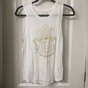 Spiritual gangster hamsa palm muscle tank top
